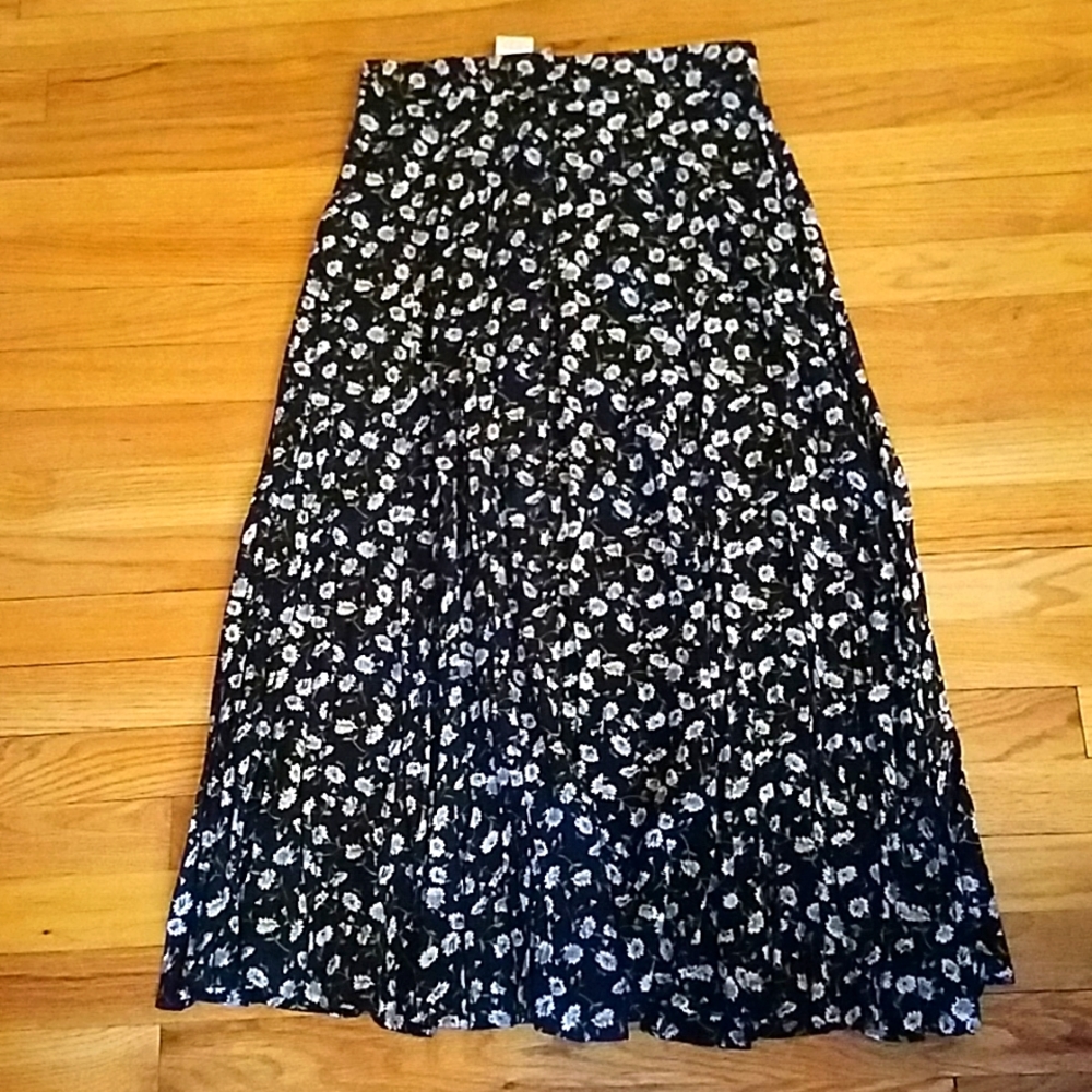 Vintage 90s Kathy Lee flower skirt